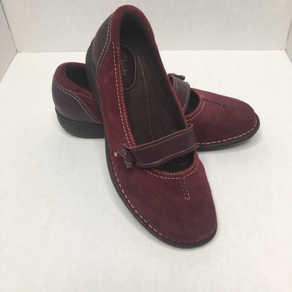 Clark’s Artisan burgundy leather shoes size 9.5M